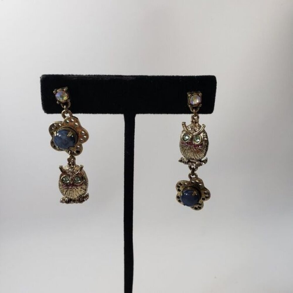 Betsey Johnson Owl earrings - Picture 2 of 3